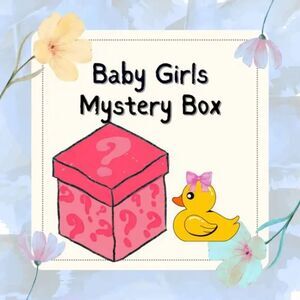 10 pc Baby Girls Mystery Clothing Box Bundle Top Bottoms Infant sz: 0 - 9 months